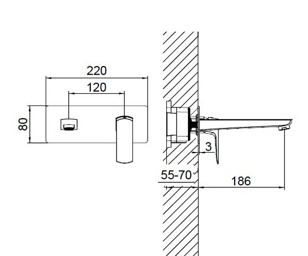 смеситель для раковины WONZON & WOGHAND FORZA